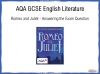 AQA GCSE English Literature Exam Preparation - Romeo and Juliet Teaching Resources (slide 1/38)